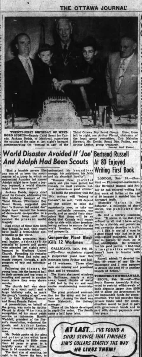 3rd Ottawa Ottawa Journal 28 Feb 1953 P36